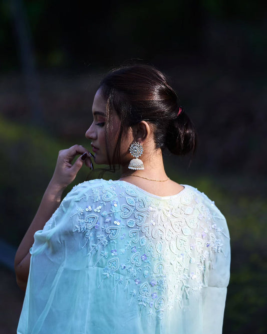 Pastel green Indowestern Dress