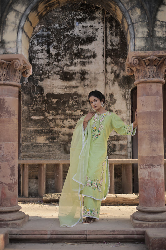 Mint Green kurta set