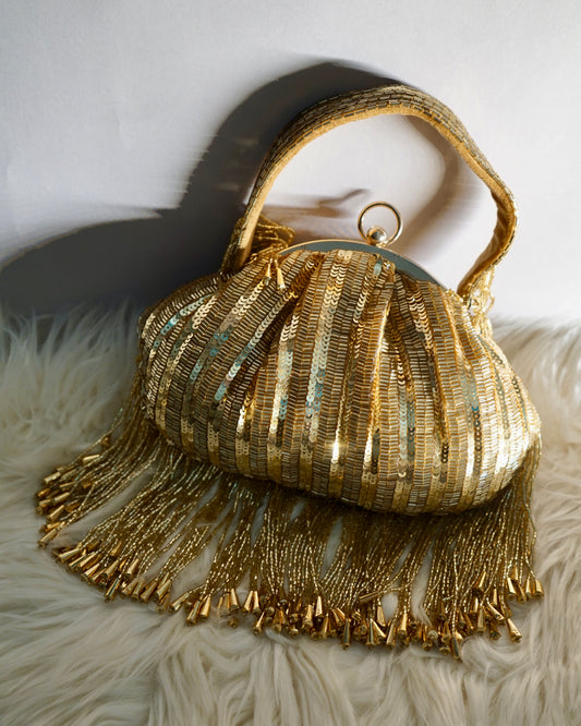 Golden sequin Potli bag