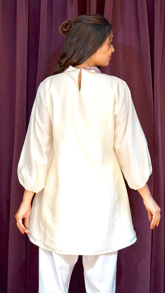 Off white purple knot work