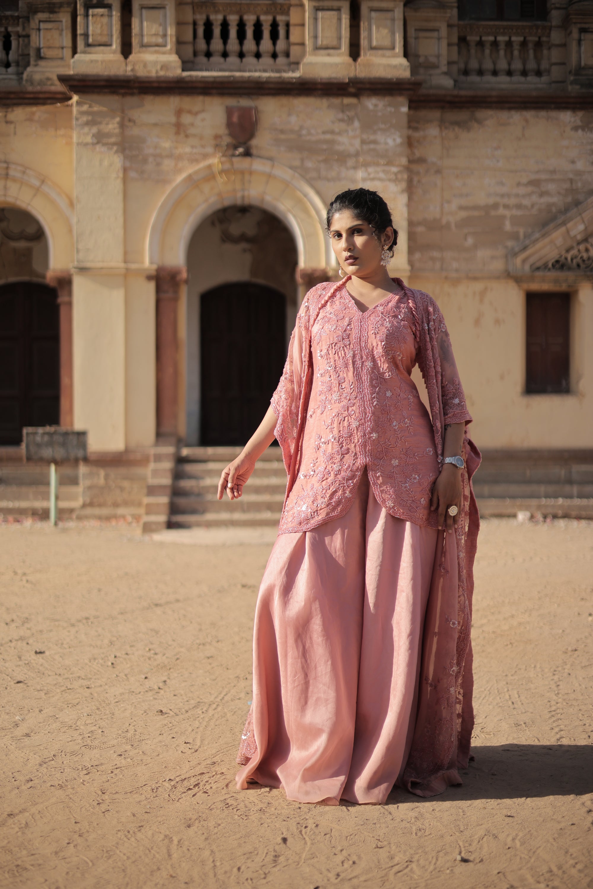 Onion pink cape set