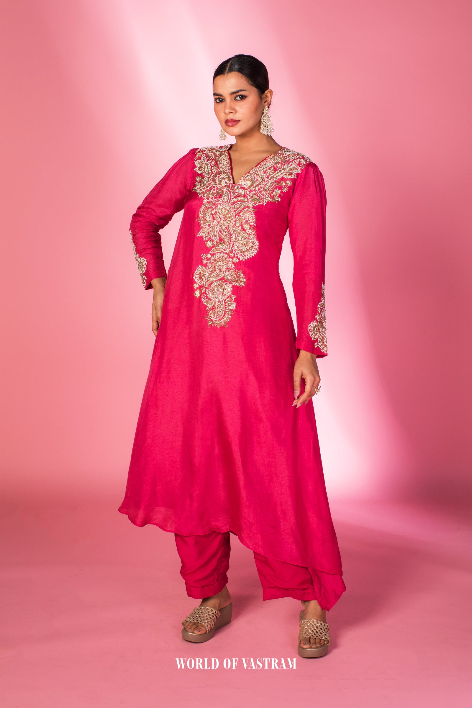 Hand Embroidered Kurta Set