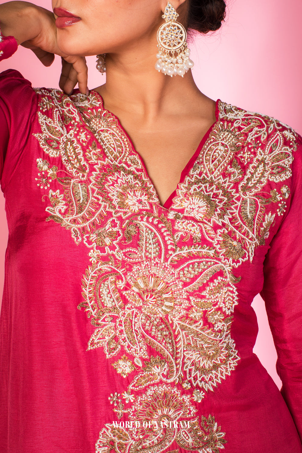 Hand Embroidered Kurta Set