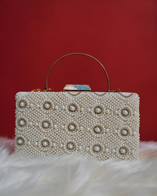 Pearl Embellished Clutch