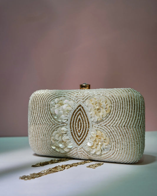 Sequin Motif Clutch