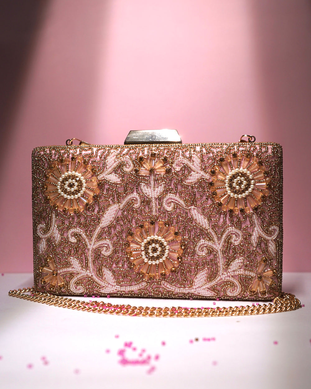 Blush pink Clutch