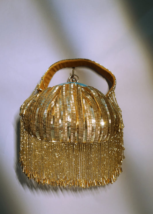 Golden sequin Potli bag