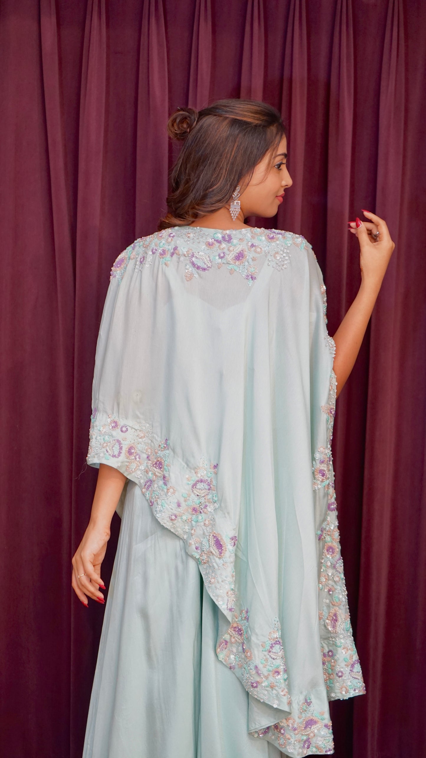 Blue Kaftan Style Dress