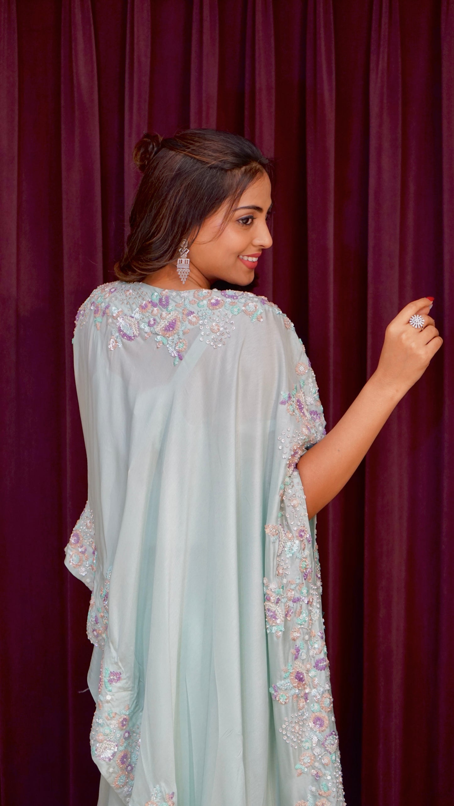 Blue Kaftan Style Dress