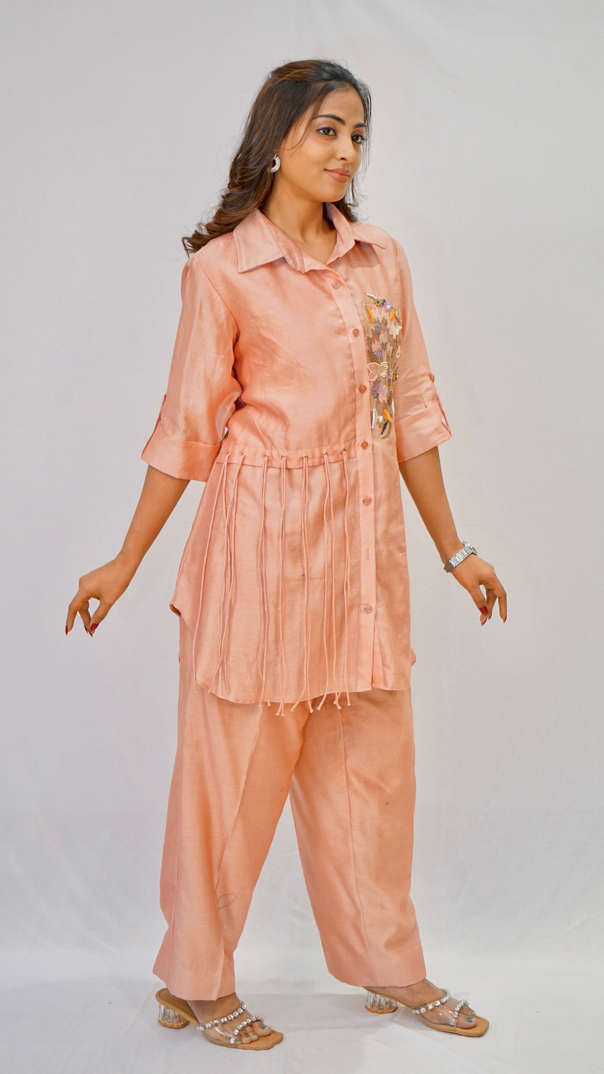 dusty pink half butta