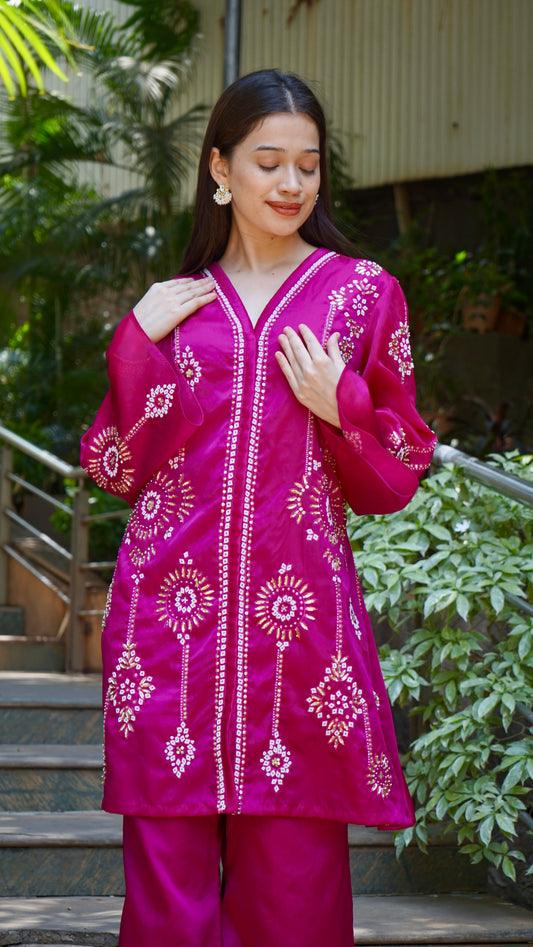 Pink Kurta with pants