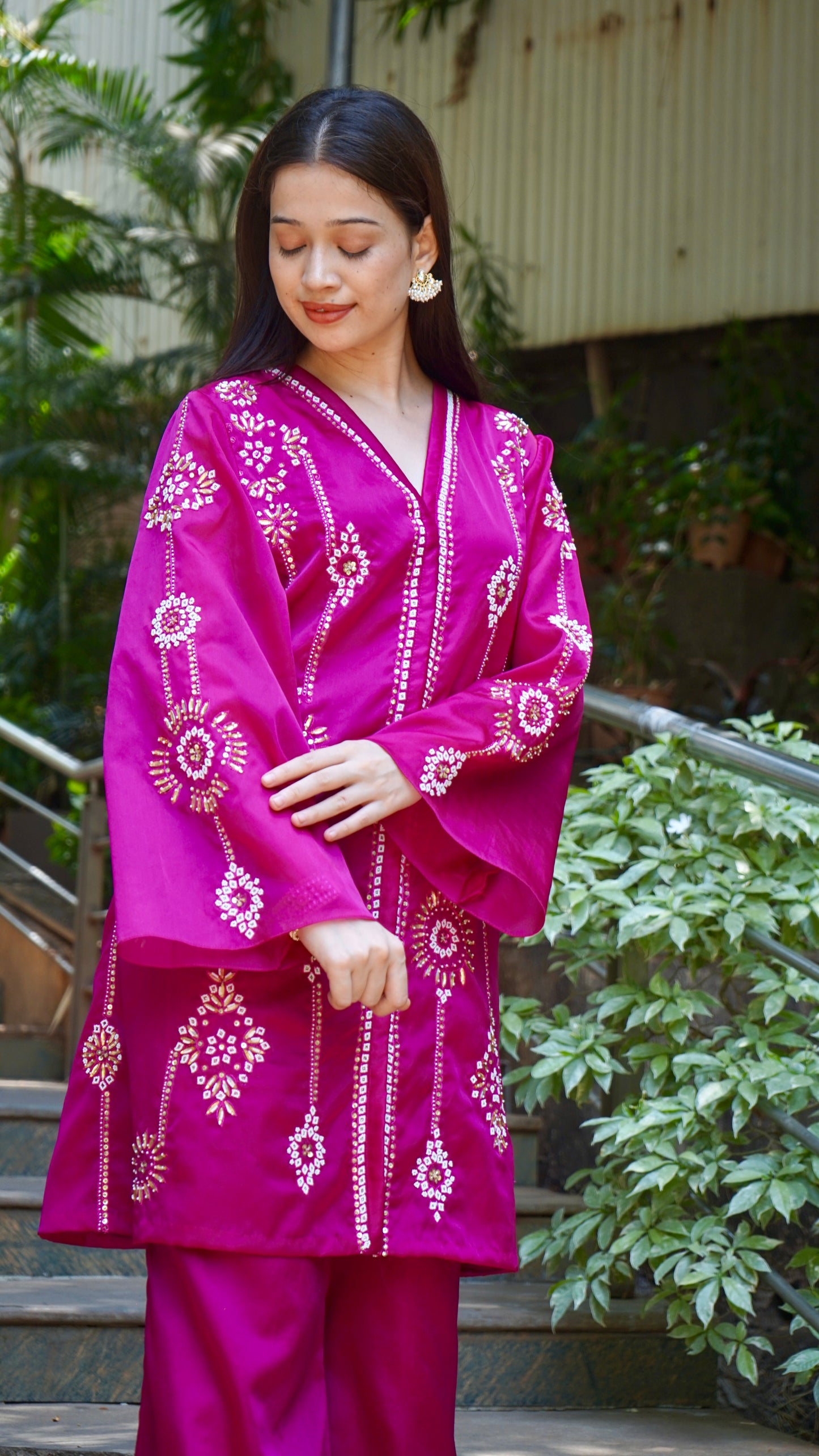 Pink Kurta with pants