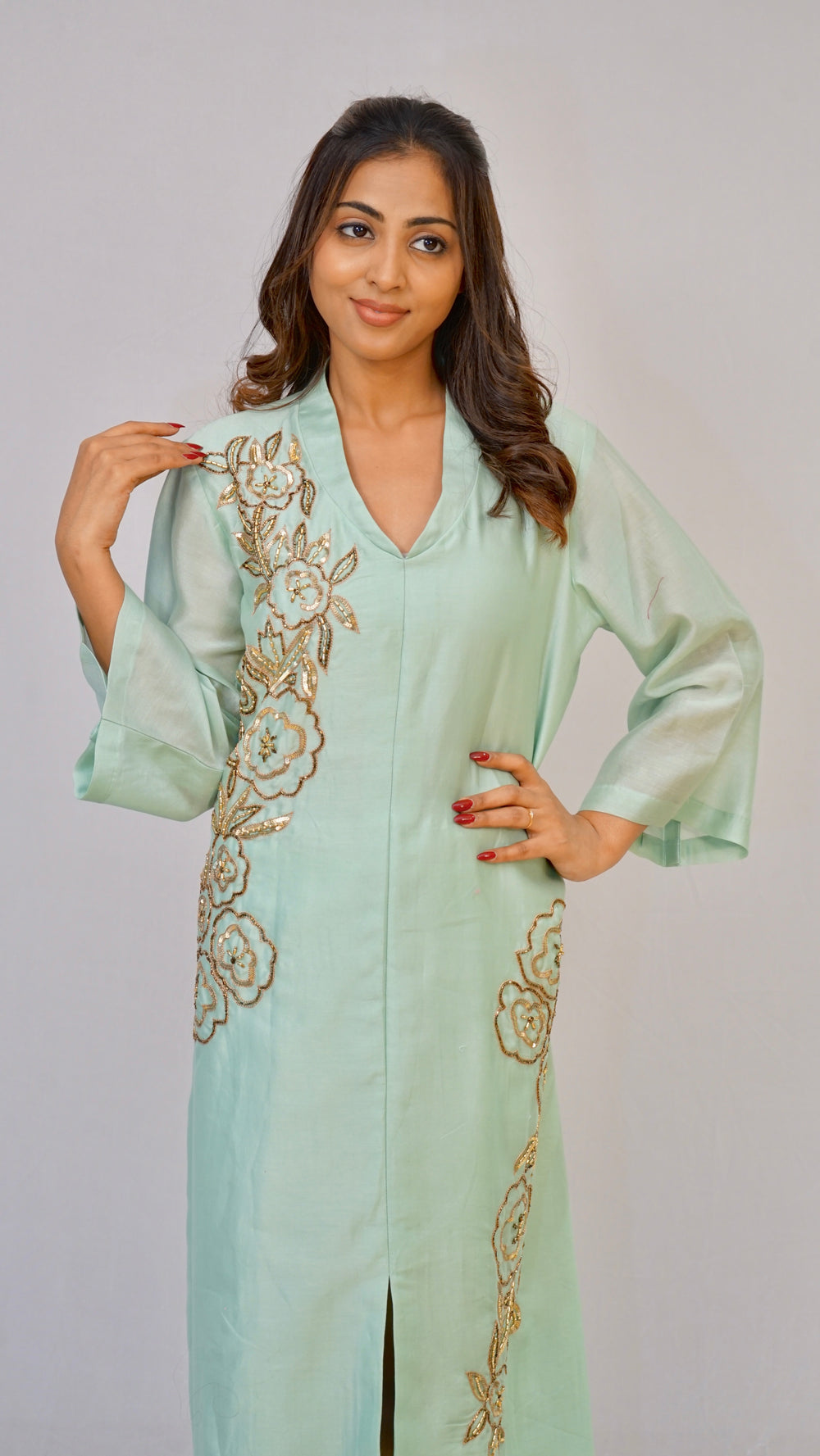 Aqua Green long dress