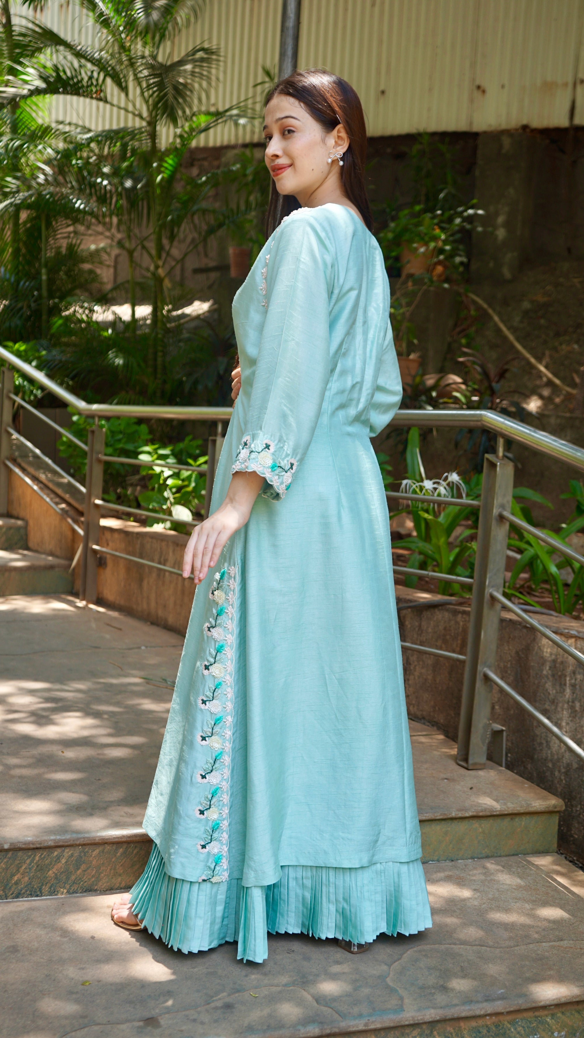 Blue long dress Kurta