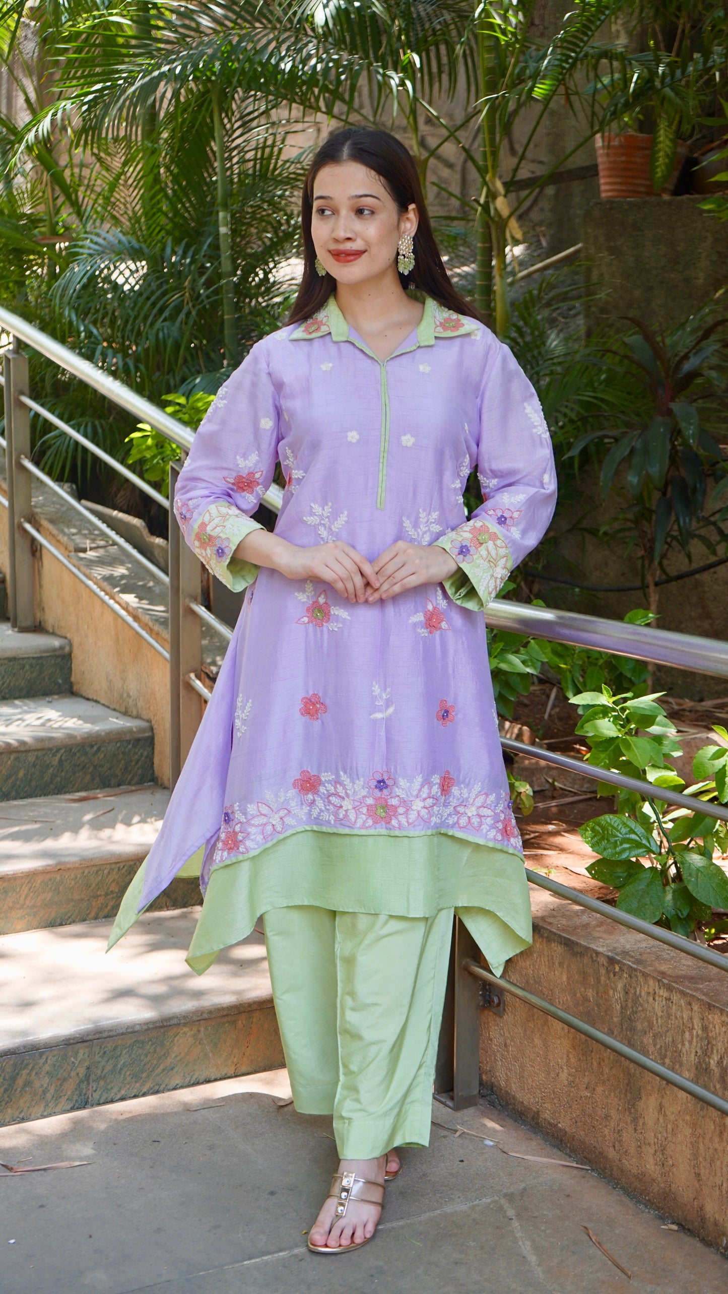 Puple long dress