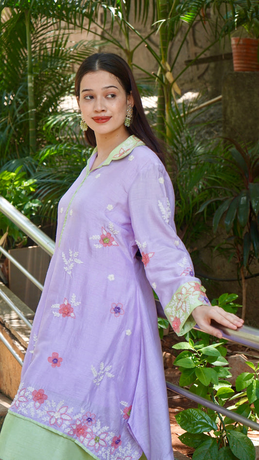 Puple long dress