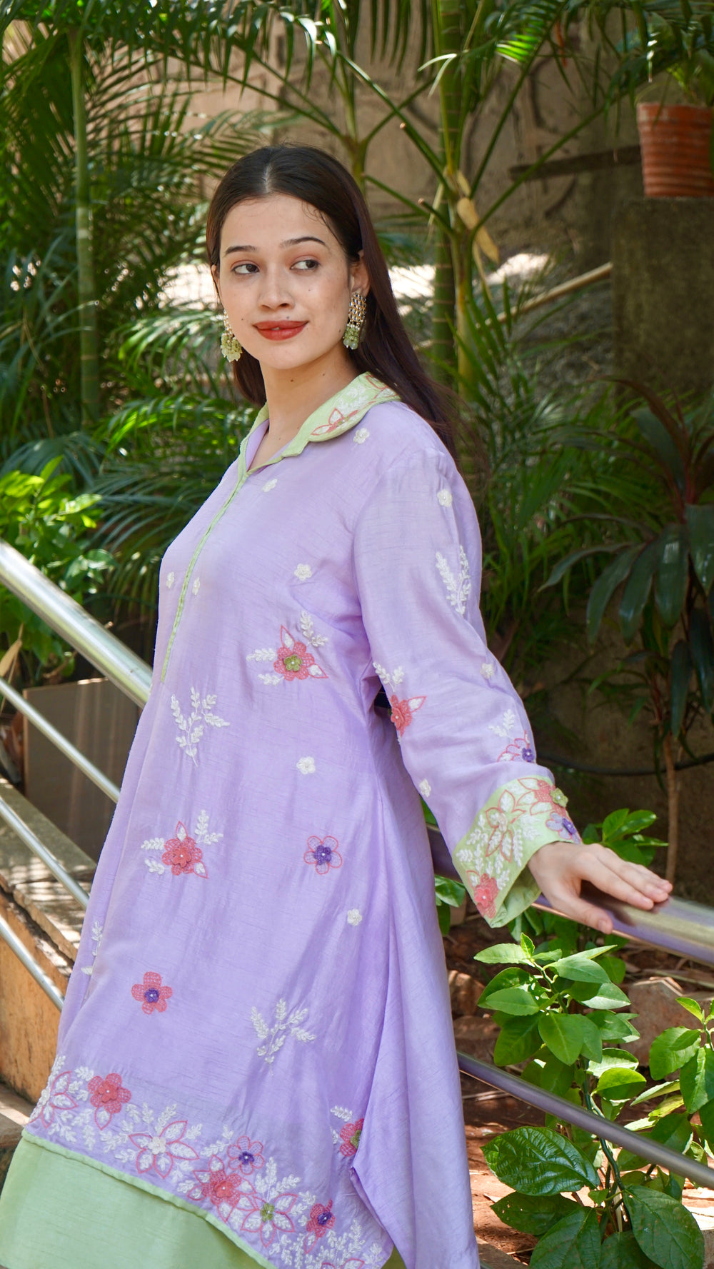 Puple long dress
