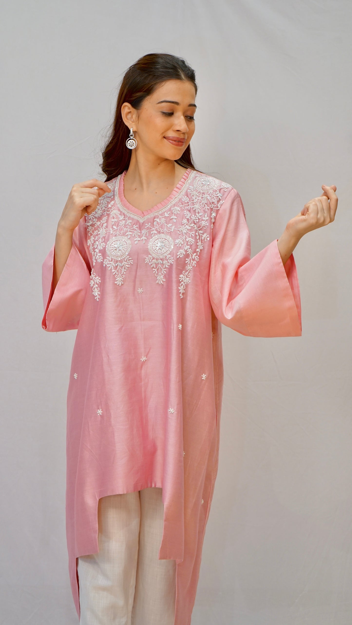 Baby pink Kurta