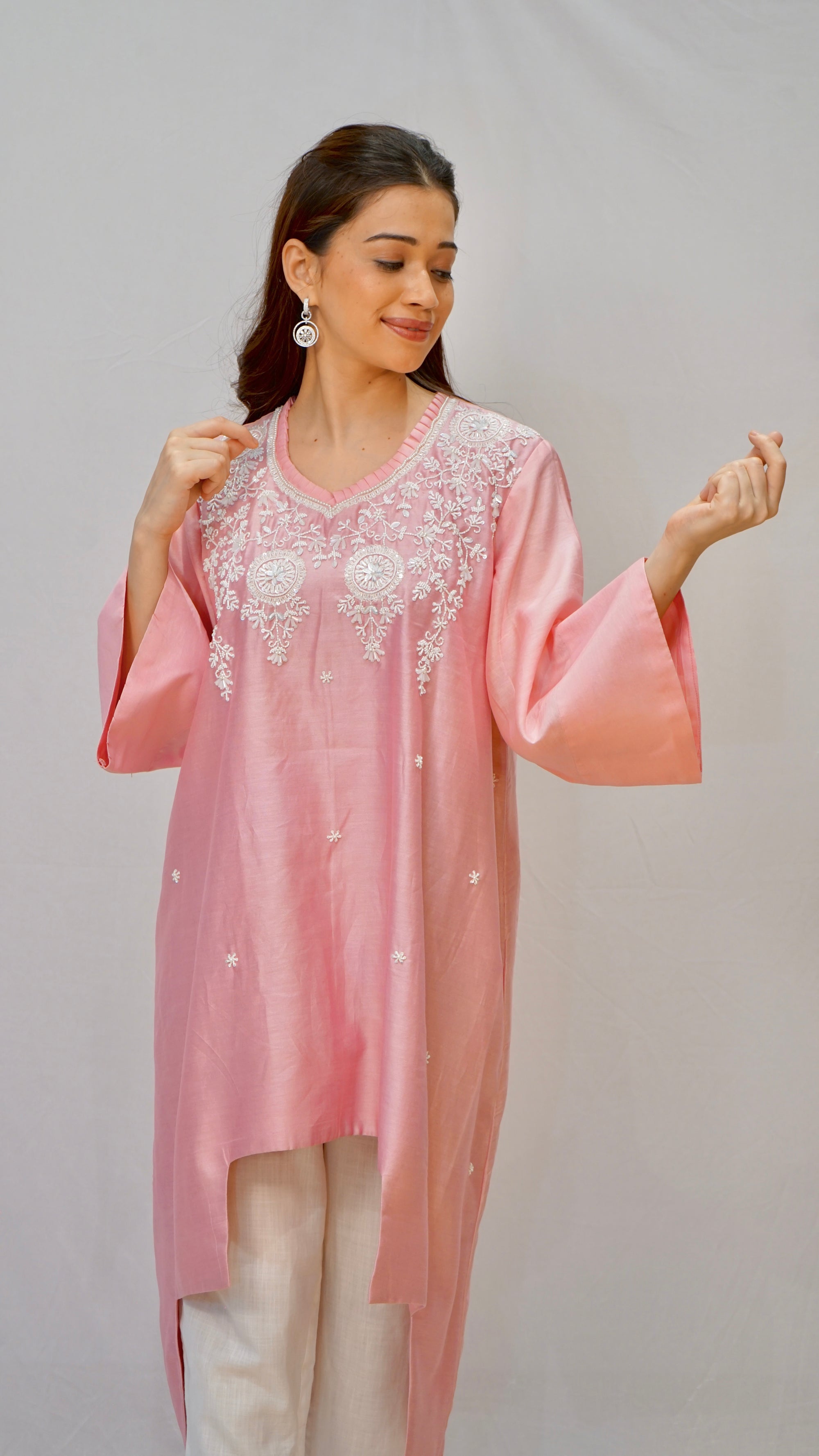 Baby pink Kurta