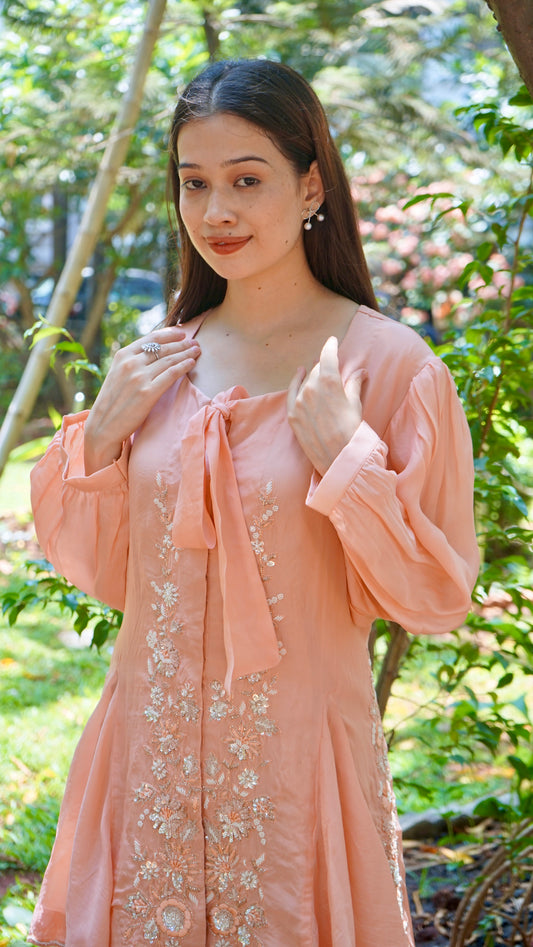 Peach Floral top