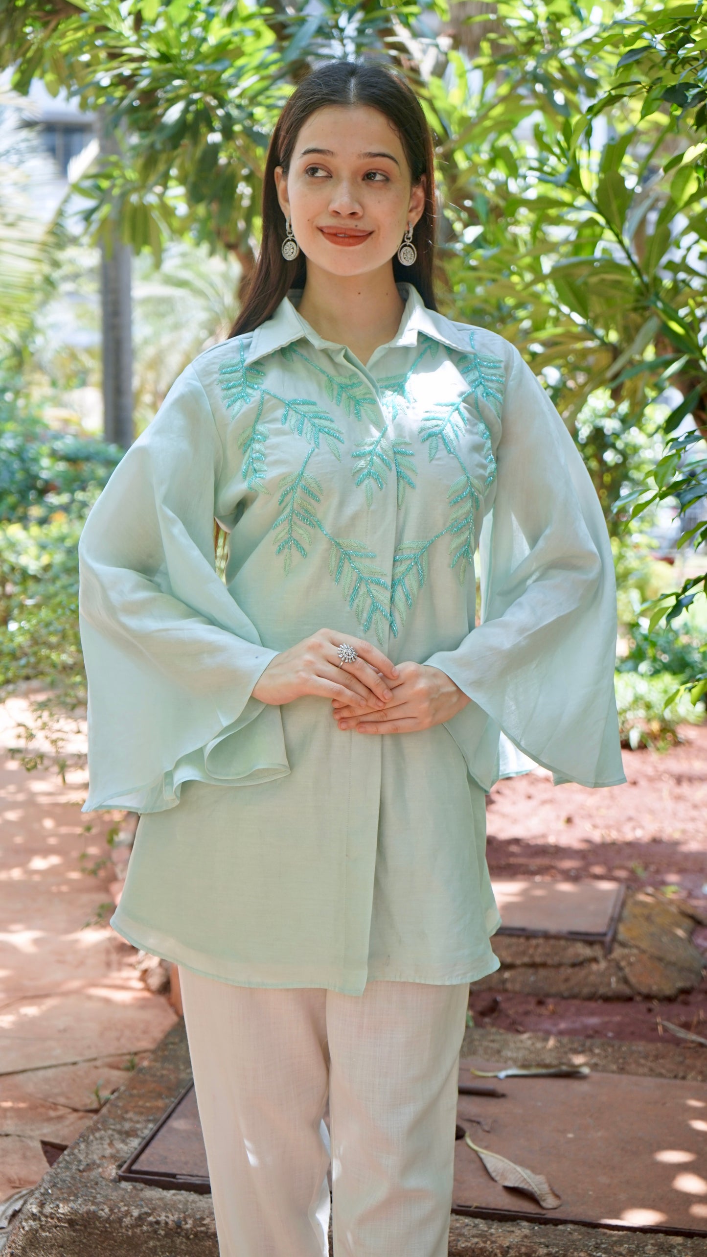 Mint Green light self Work Top