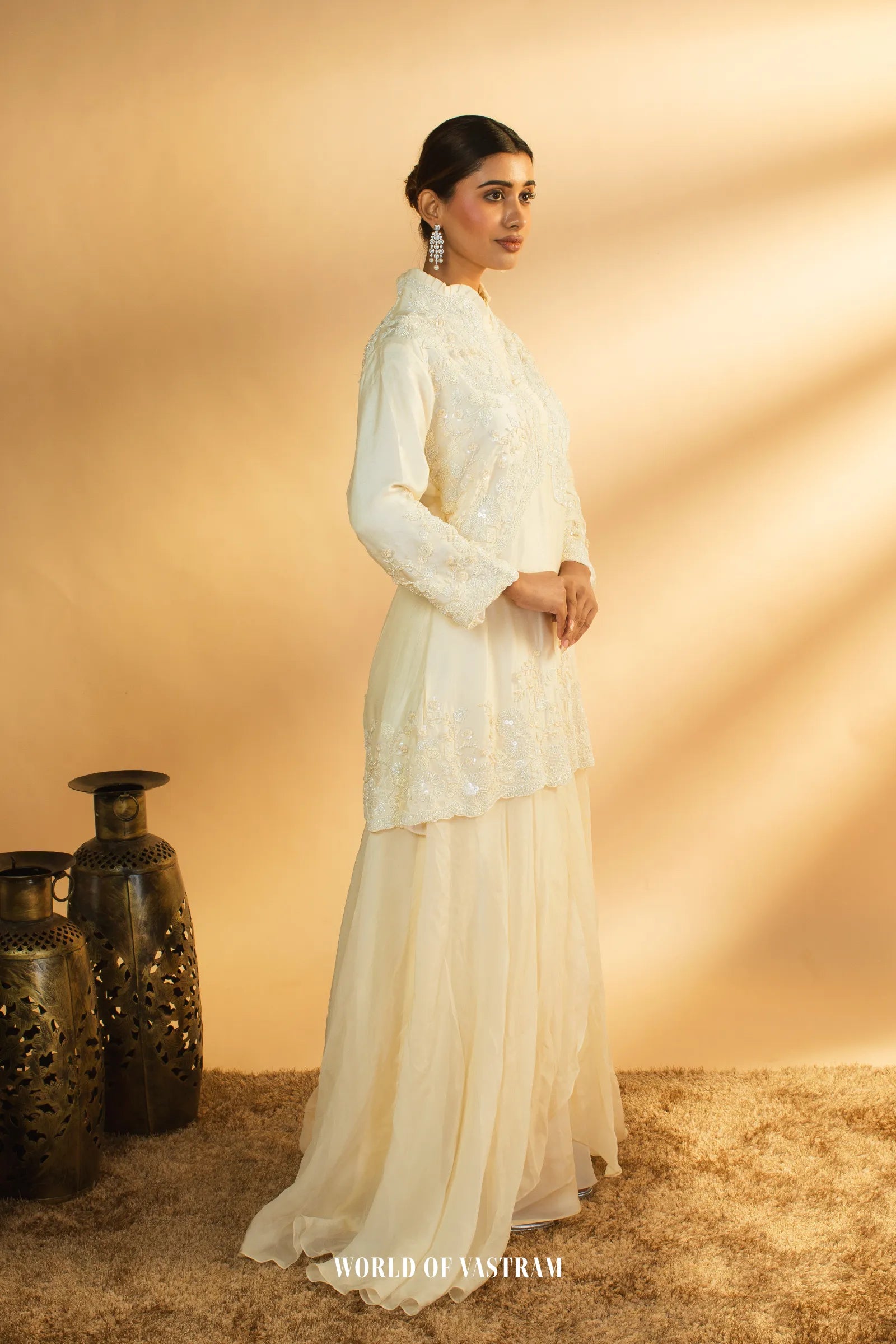 Ivory Sharara Set