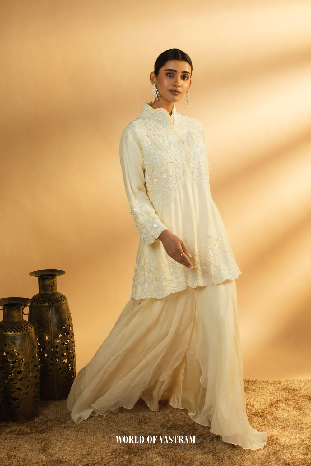 Ivory Sharara Set