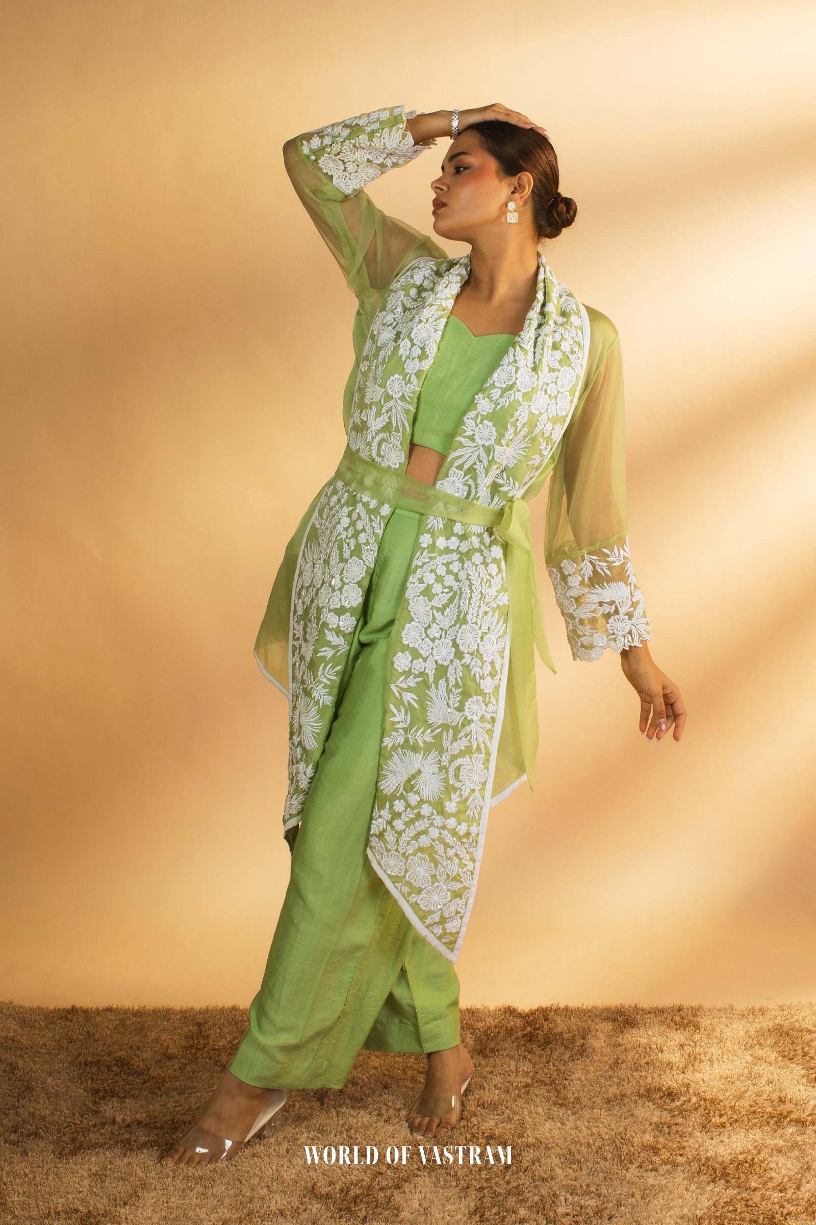 Gulbahar Lime Co-ord Set