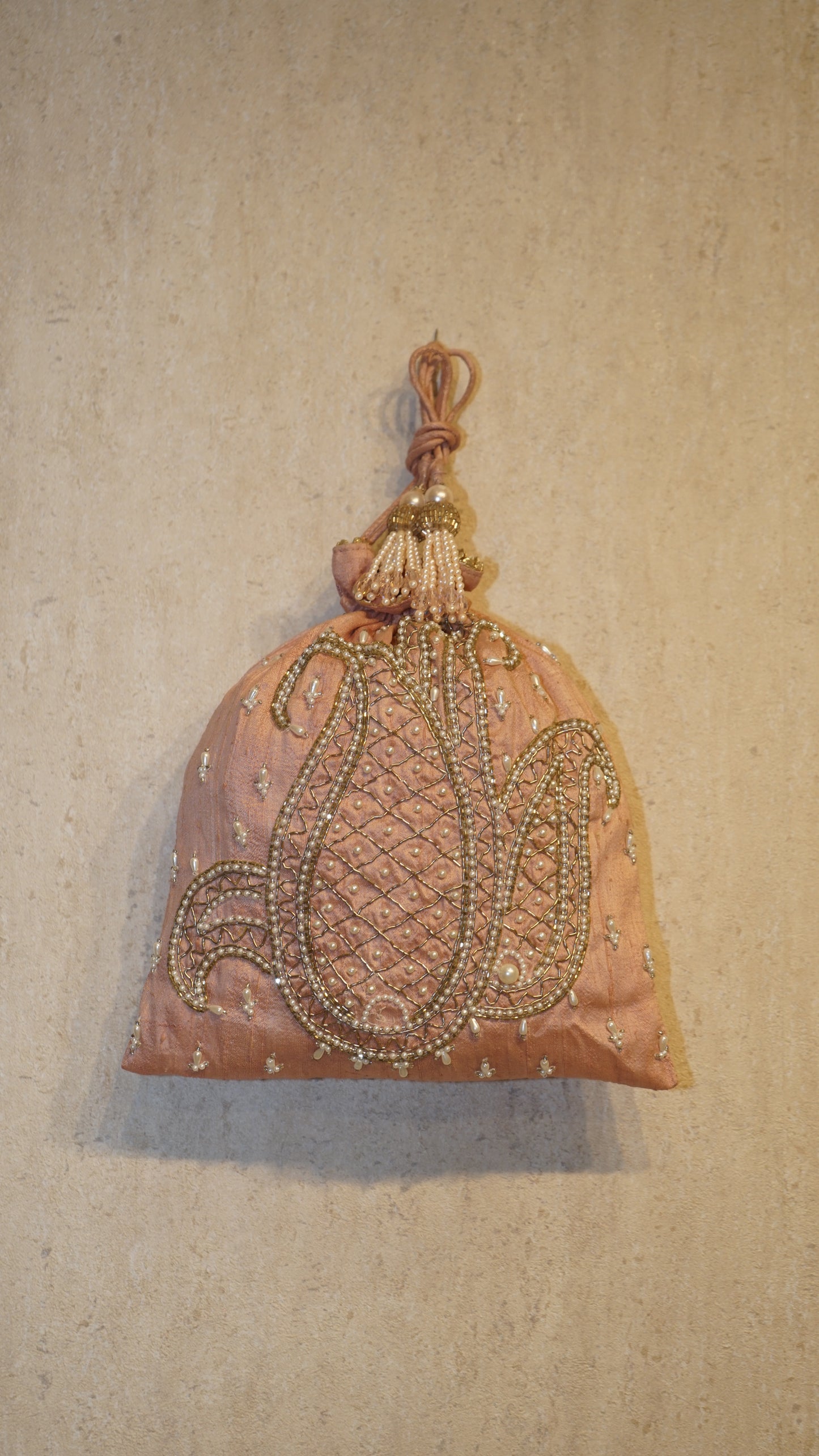 Blush Pink Potli Bag