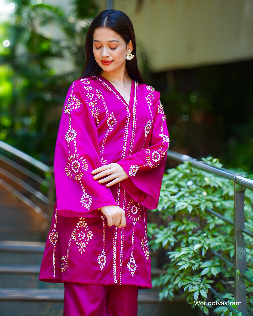Pink Kurta with pants