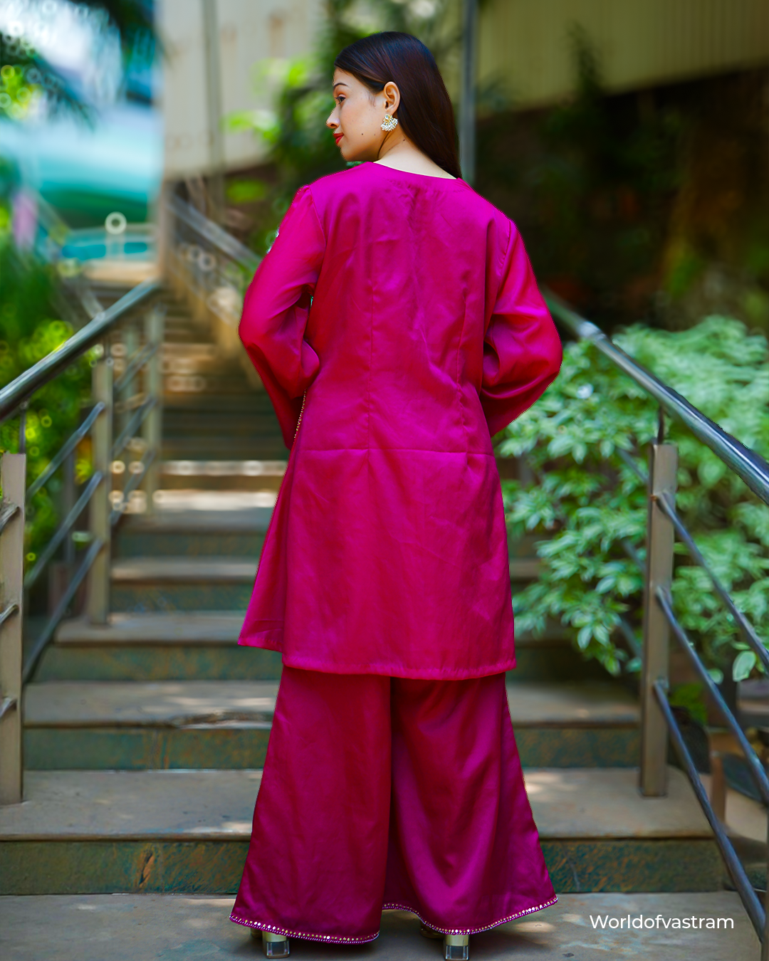 Pink Kurta with pants