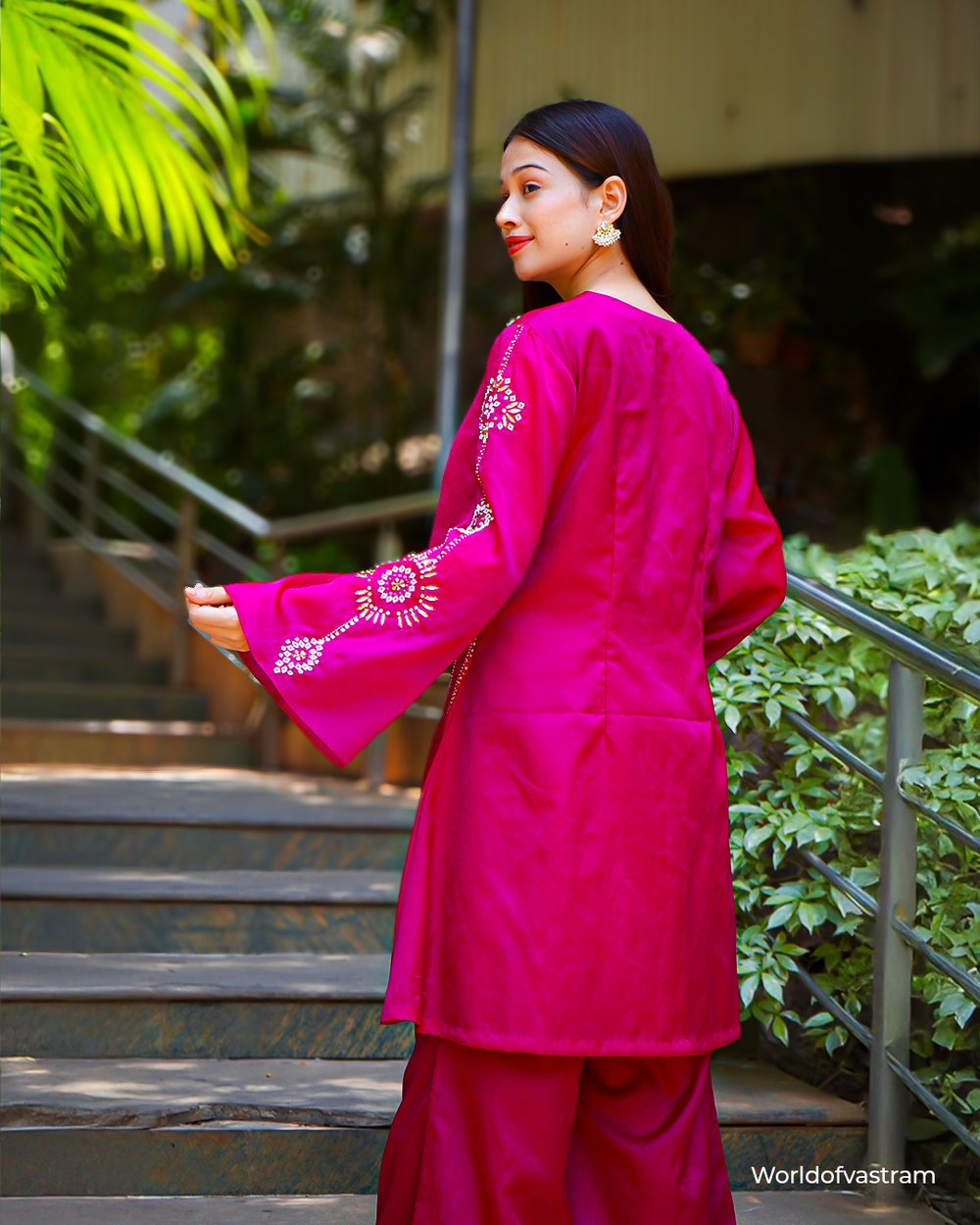 Pink Kurta with pants