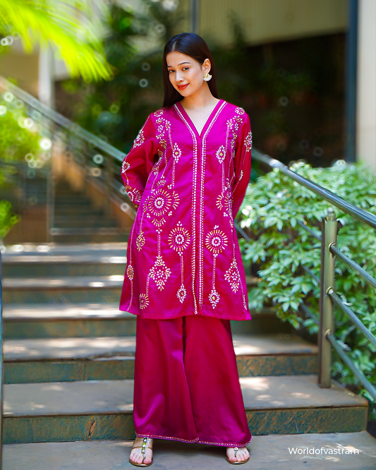Pink Kurta with pants