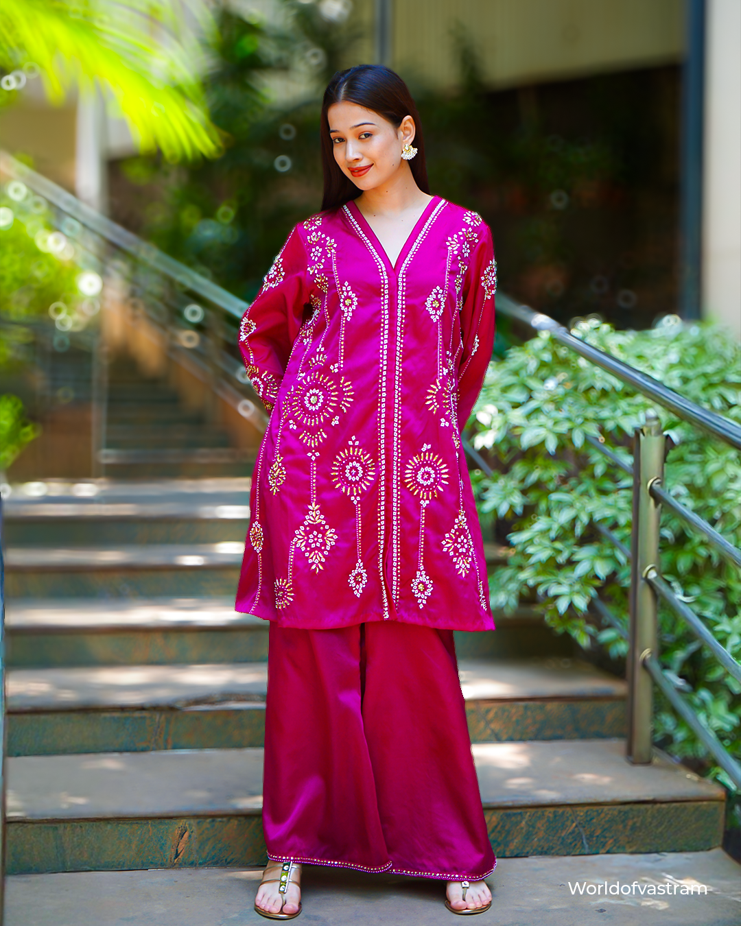 Pink Kurta with pants