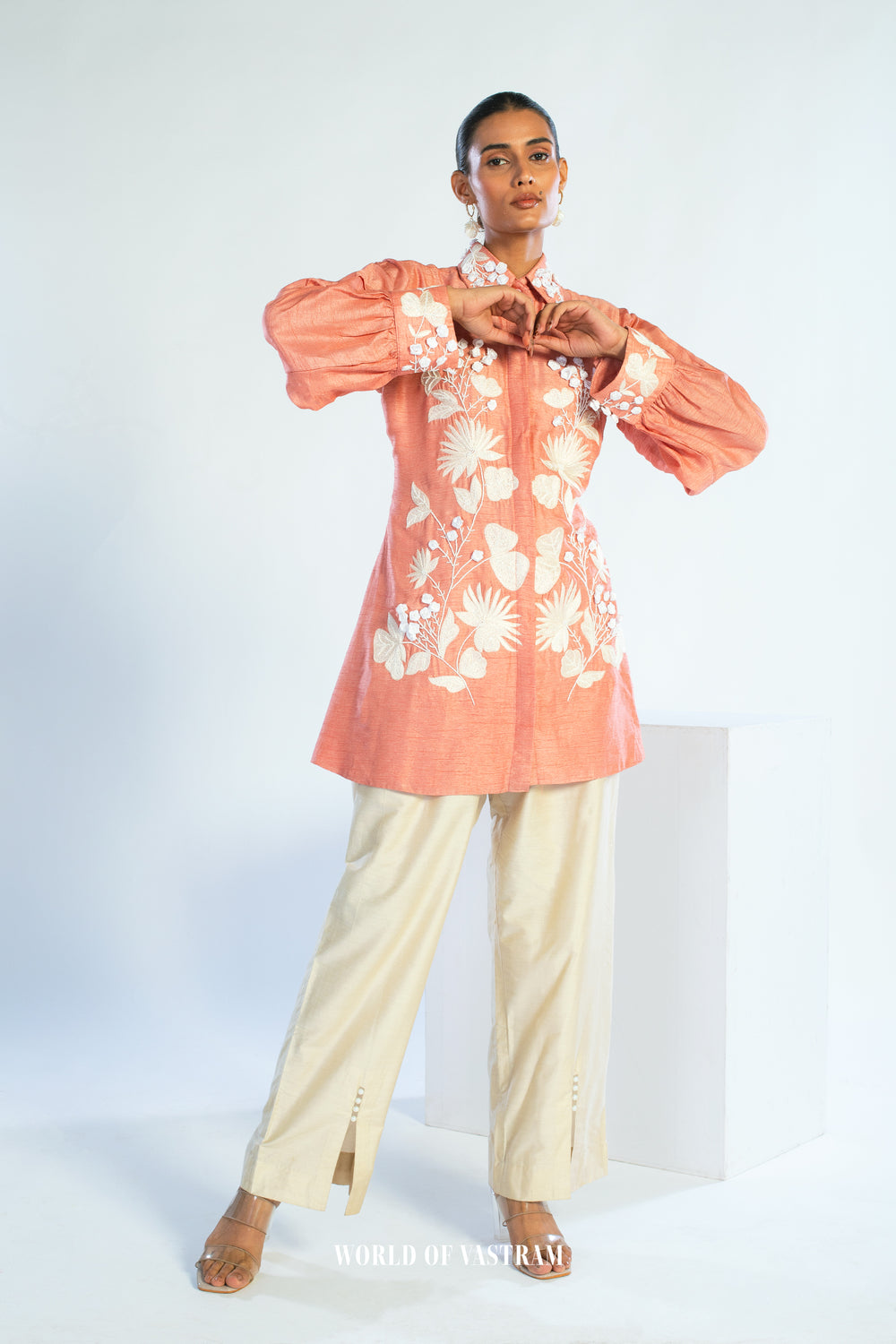 Rosé Fleur Statement Top