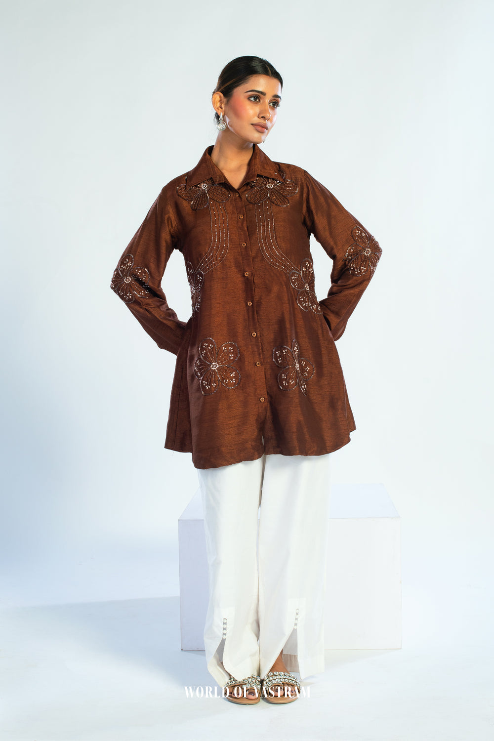 Mocha Blossom Top