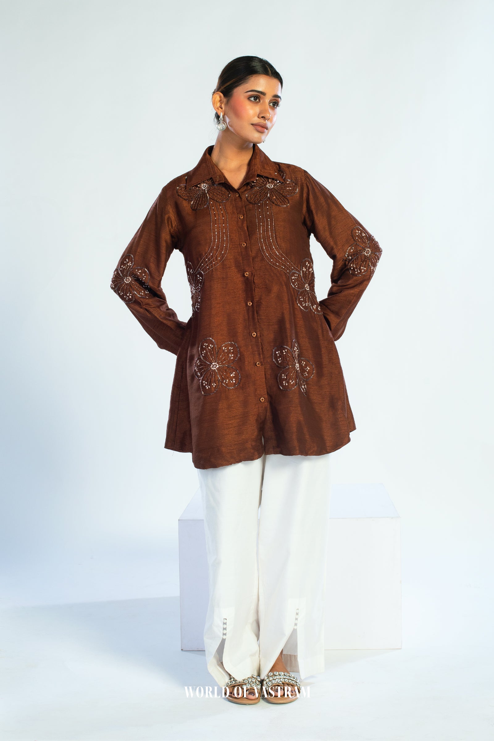 Mocha Blossom Top