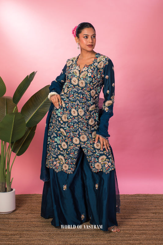 Midnight Bloom Tunic set