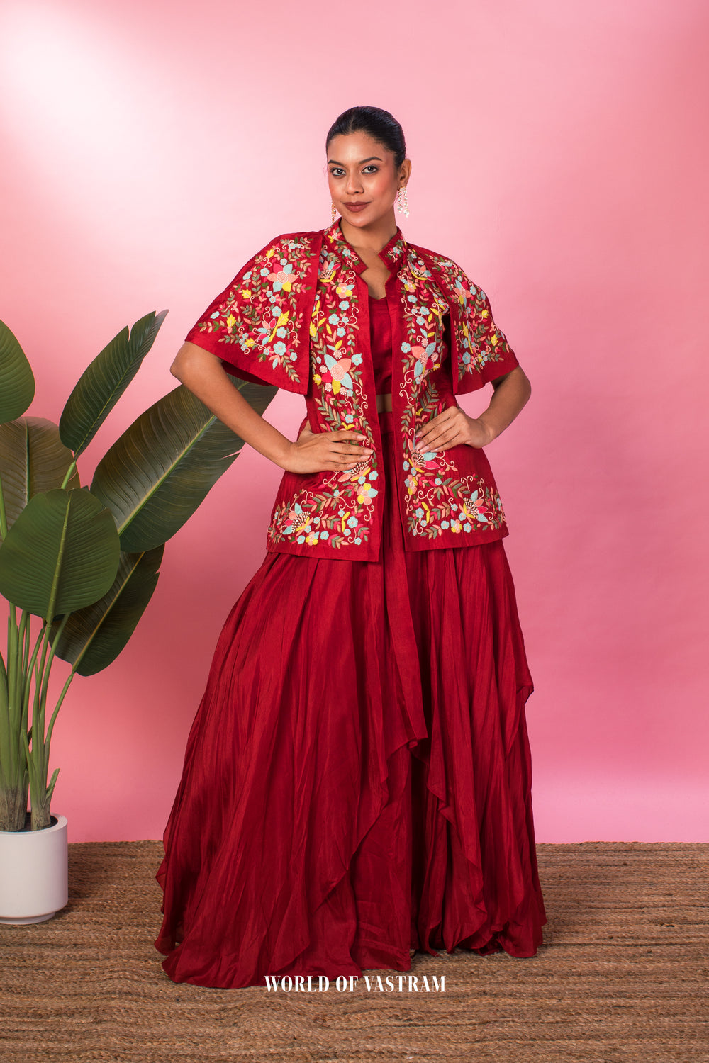 Floral jacket Skirt Set
