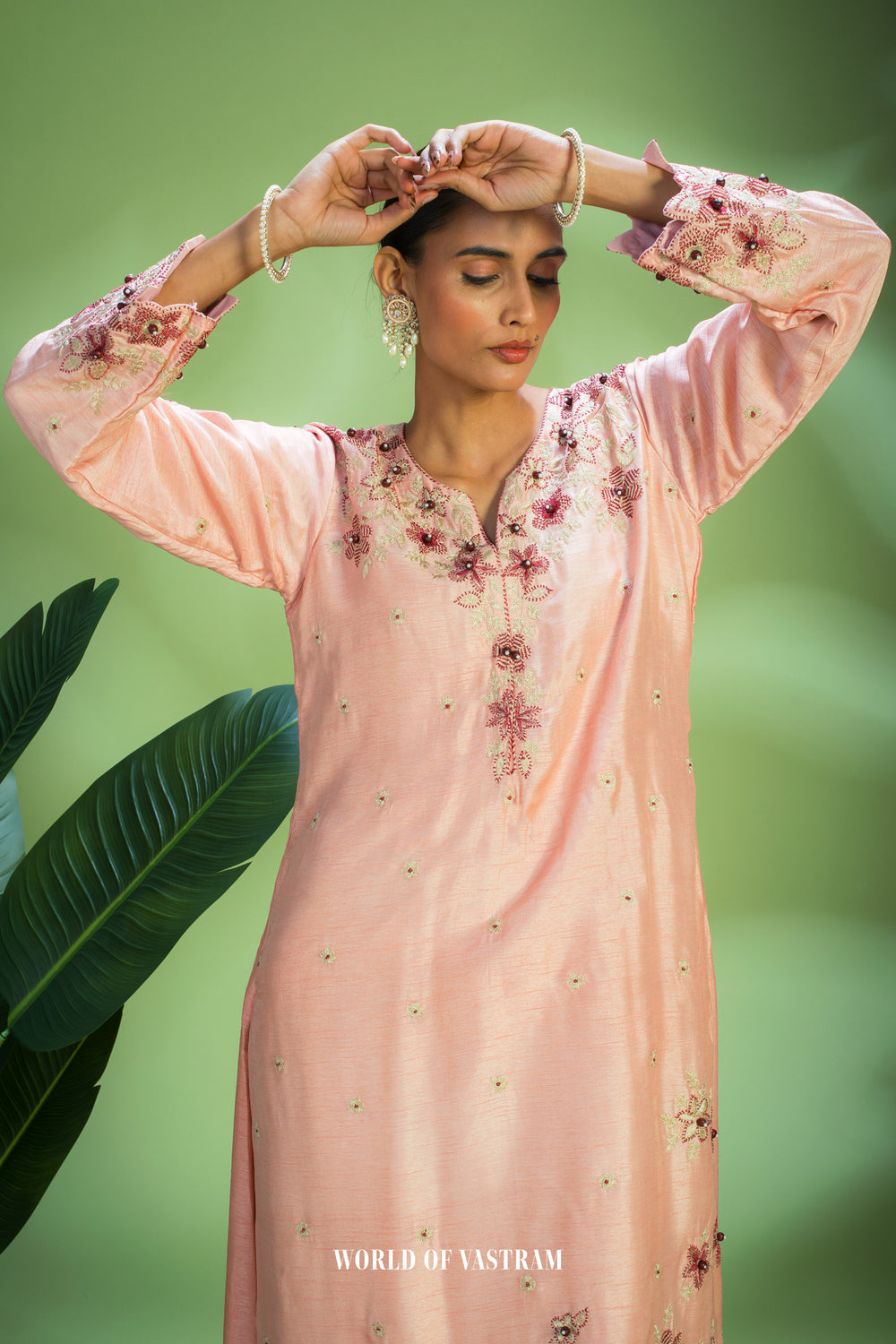Peach Kurta Set 🌸