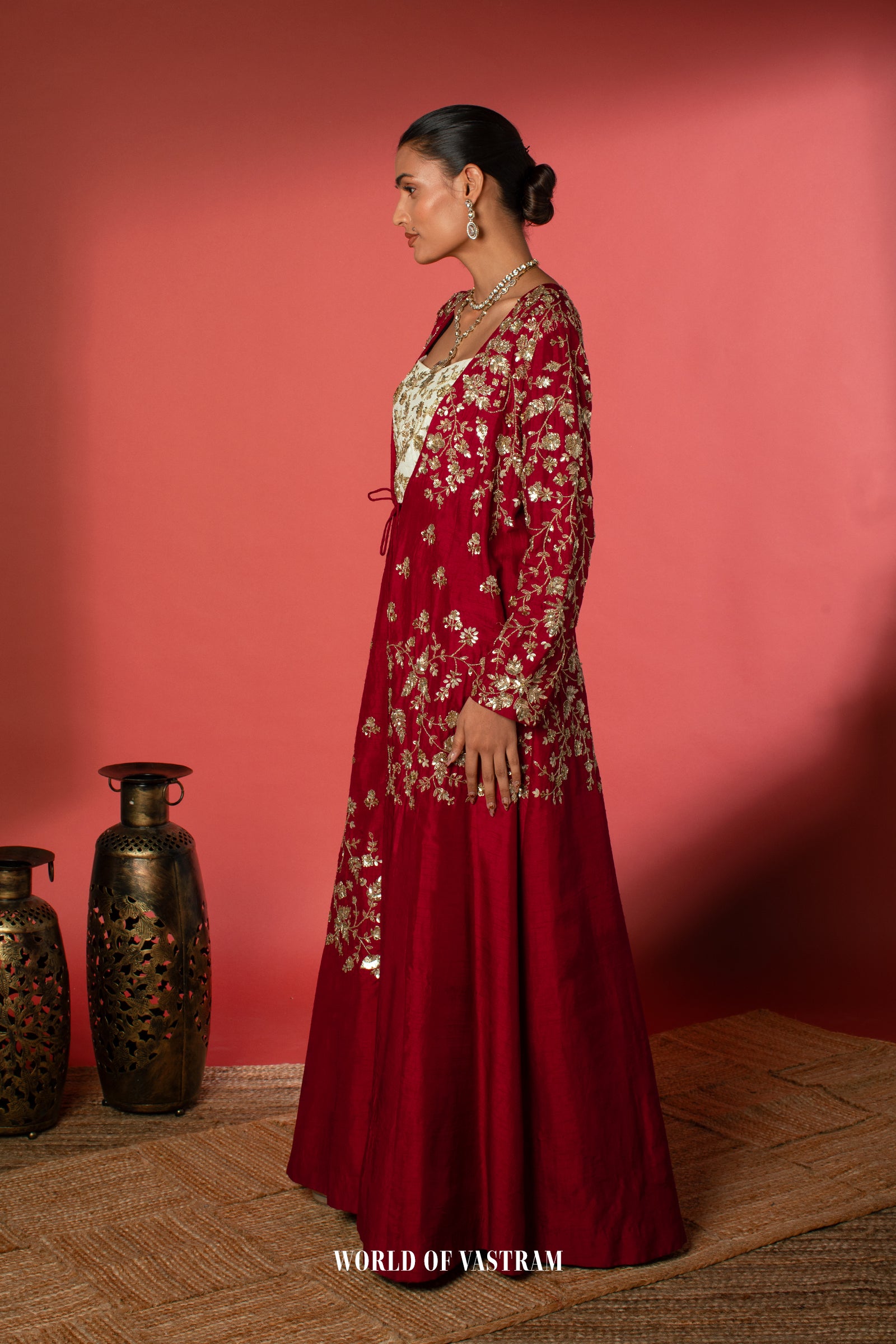 Gown Style Cape Dress