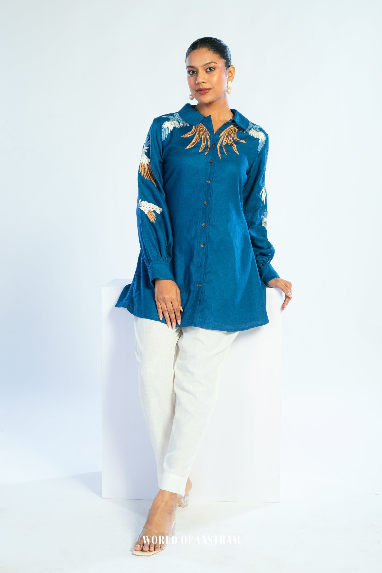Sapphire Bloom top