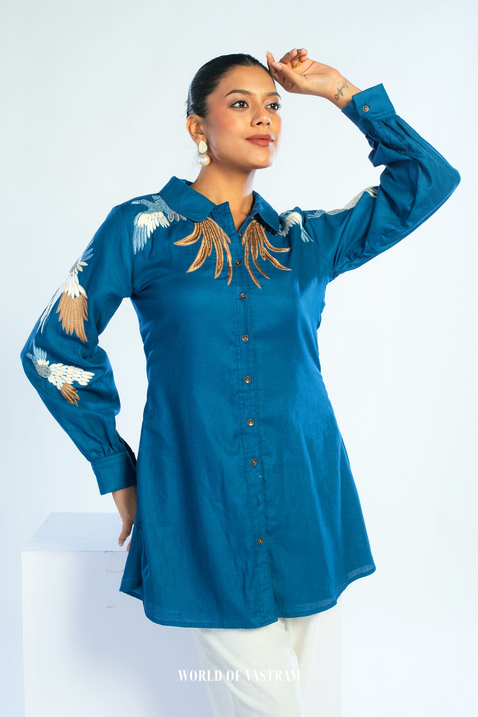 Sapphire Bloom top