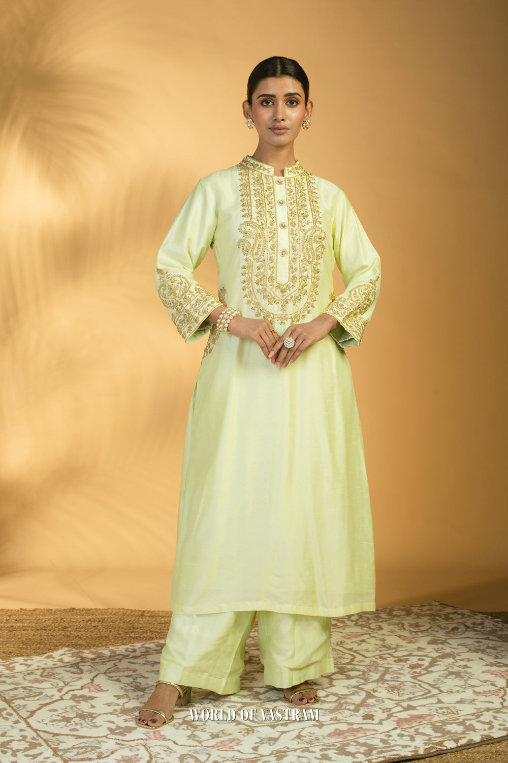 Pista Green Kurta Set