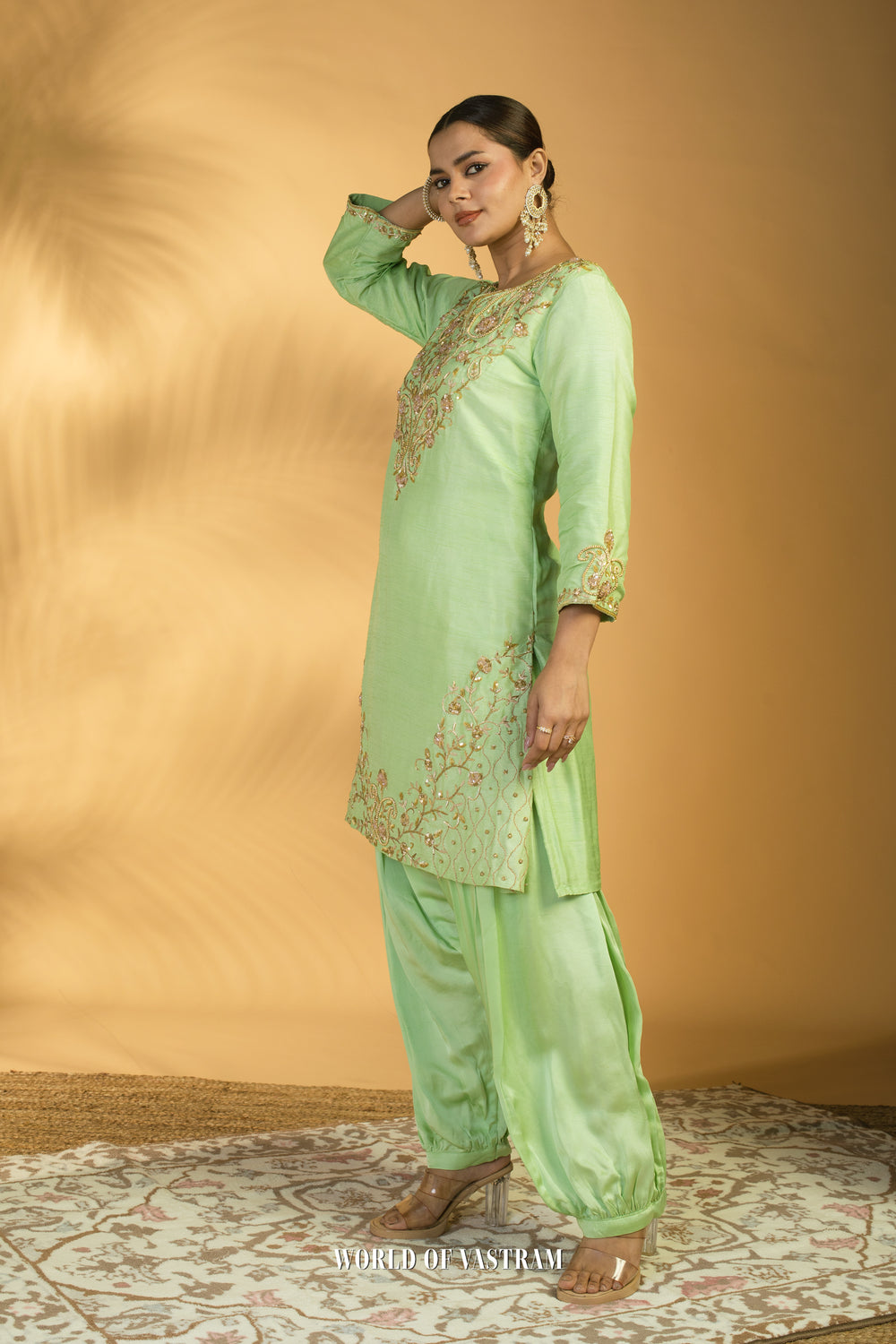 Mint Royale Dhoti Set