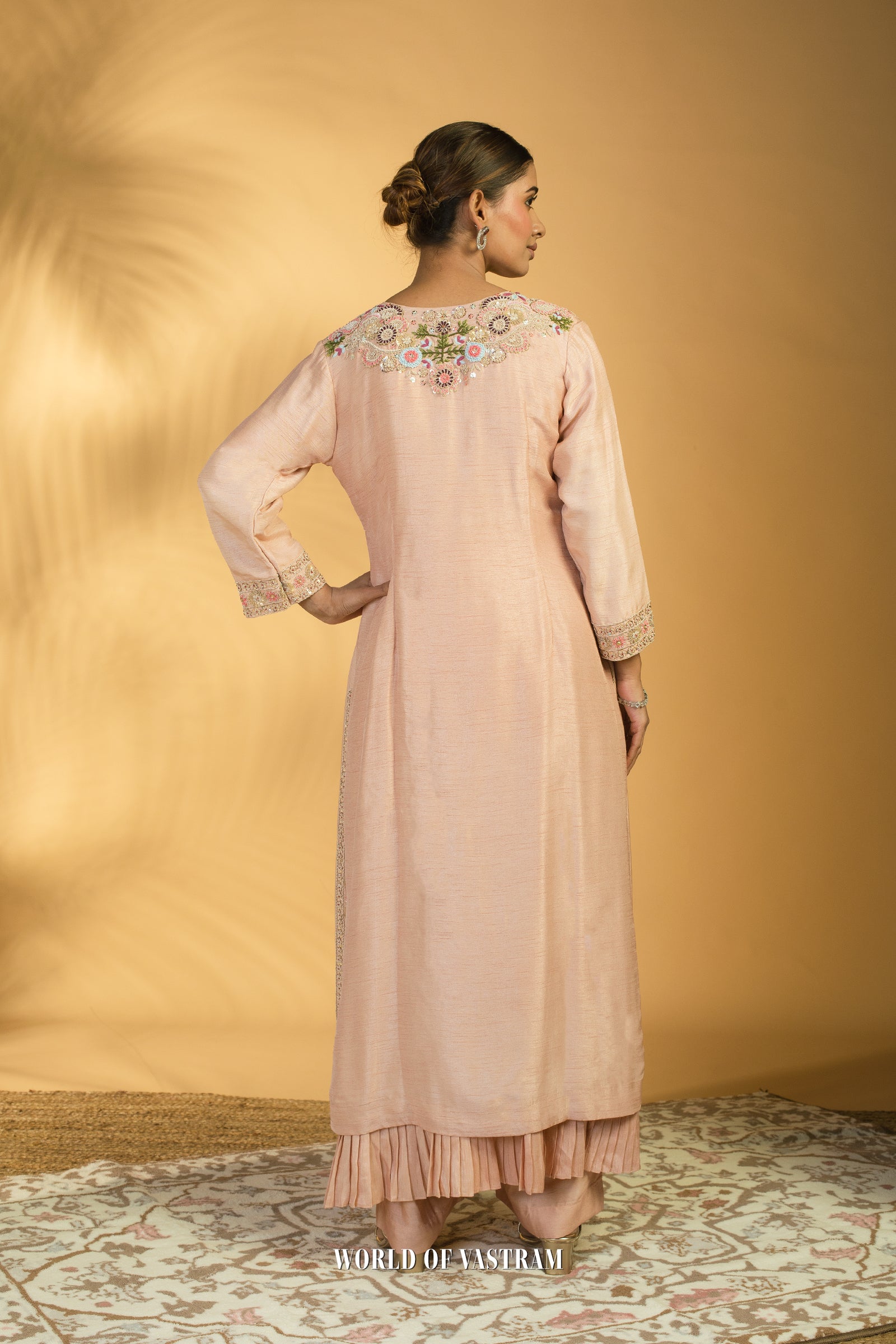 Peach Kurta Set