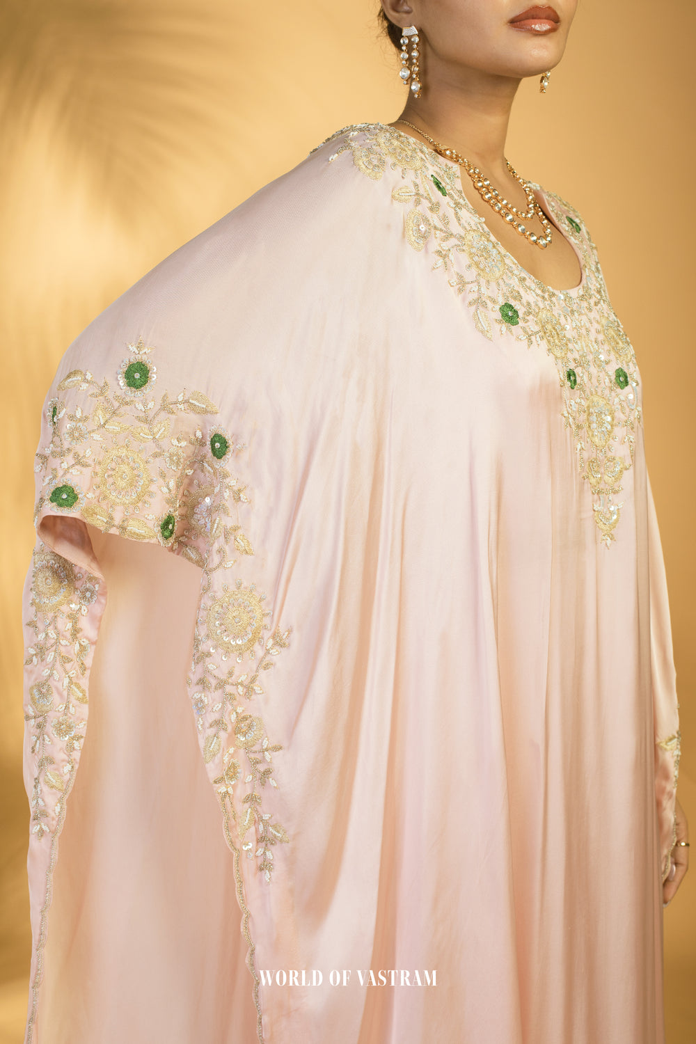 Blush Pink Kaftan Set