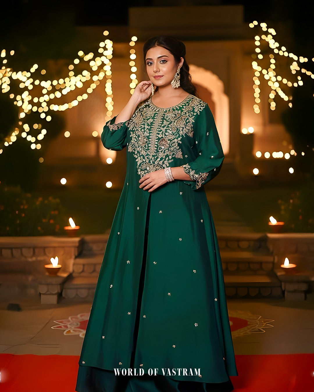 GREEN Anarkali Gown
