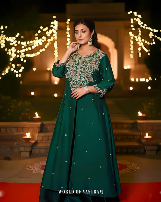 GREEN Anarkali Gown